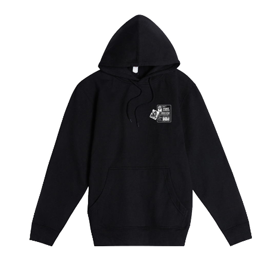 Damaged Goods Hoodie - Black - Port by Passport