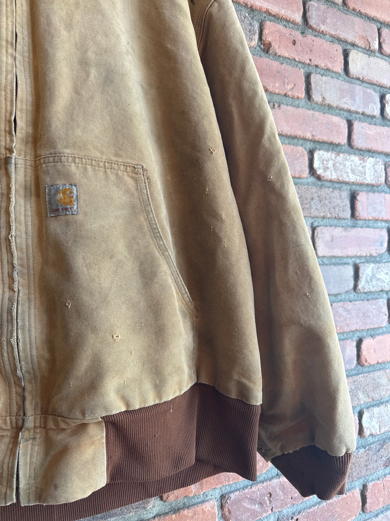 Tan Carhartt Hooded Jacket