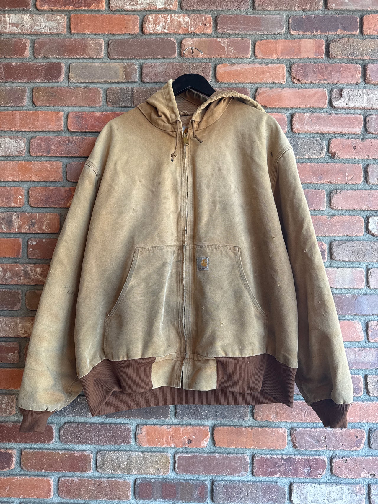 Tan Carhartt Hooded Jacket