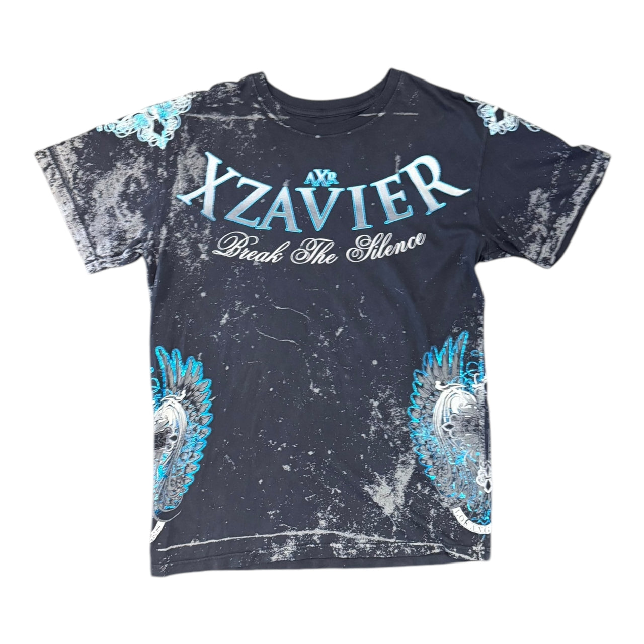 Black and Blue Xzavier Y2K Shirt