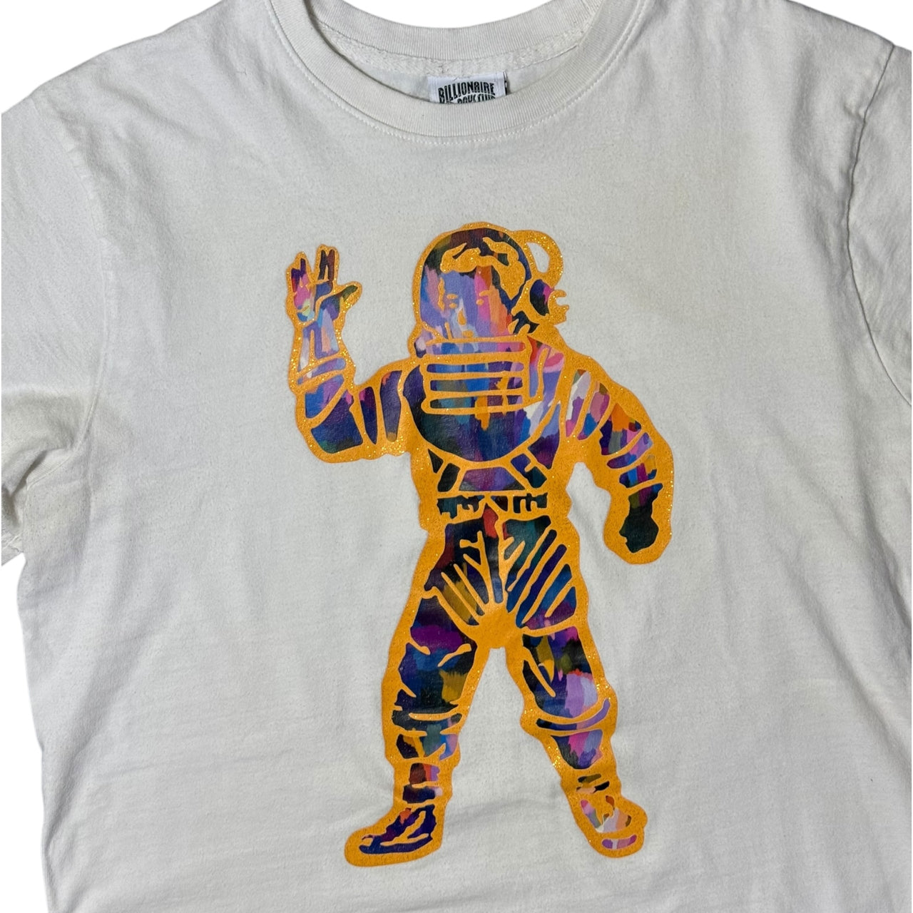 BBC Sparkly White Dancing Astronaut Tee