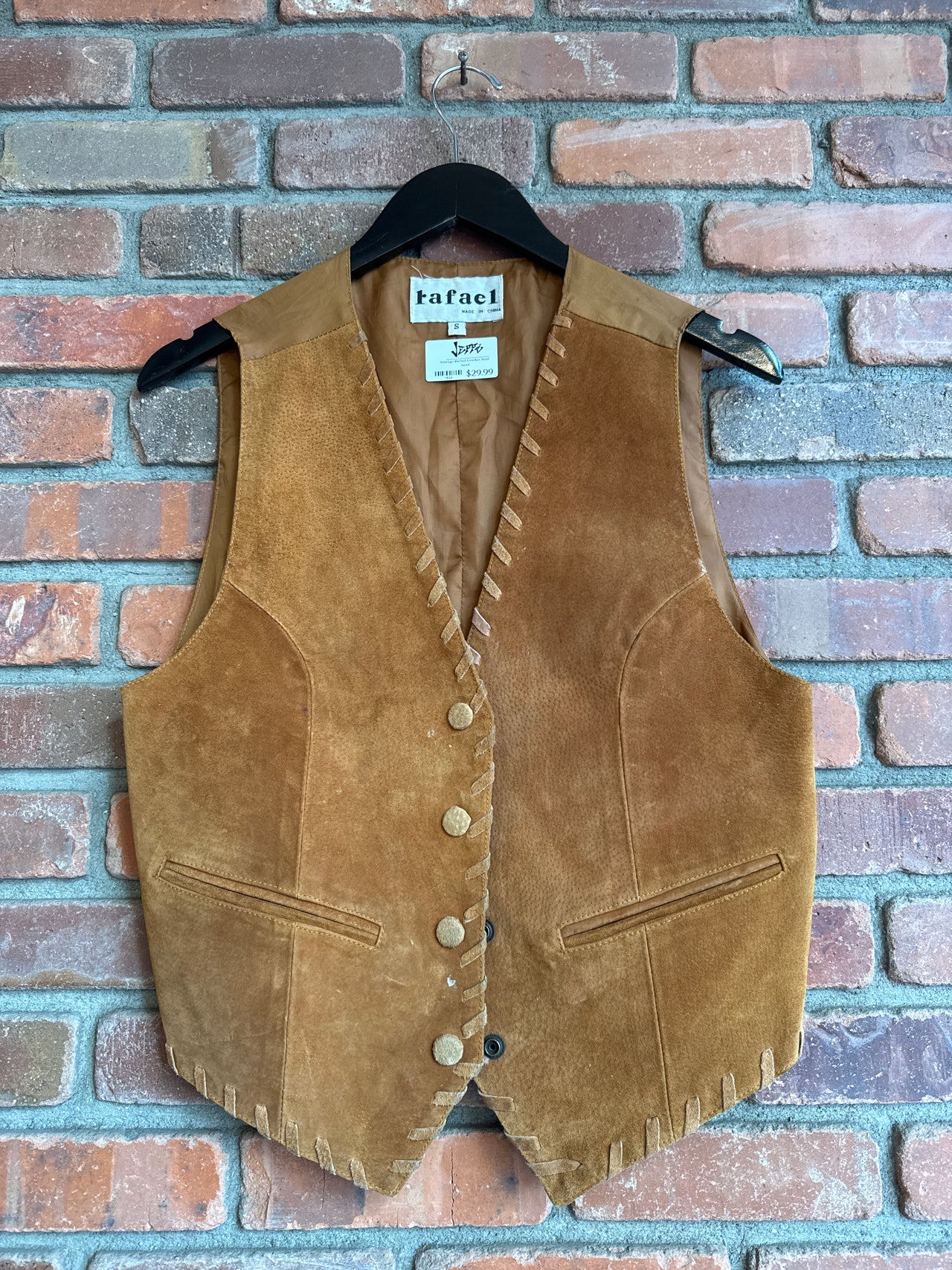 Vintage Rafael Leather Vest