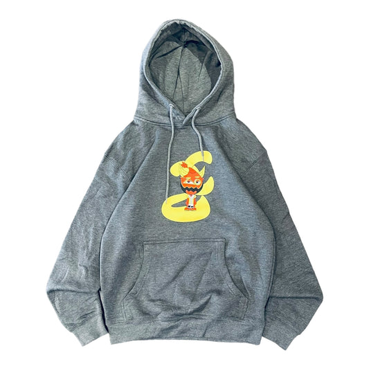 Devil Dude Hoodie - Grey - 2c