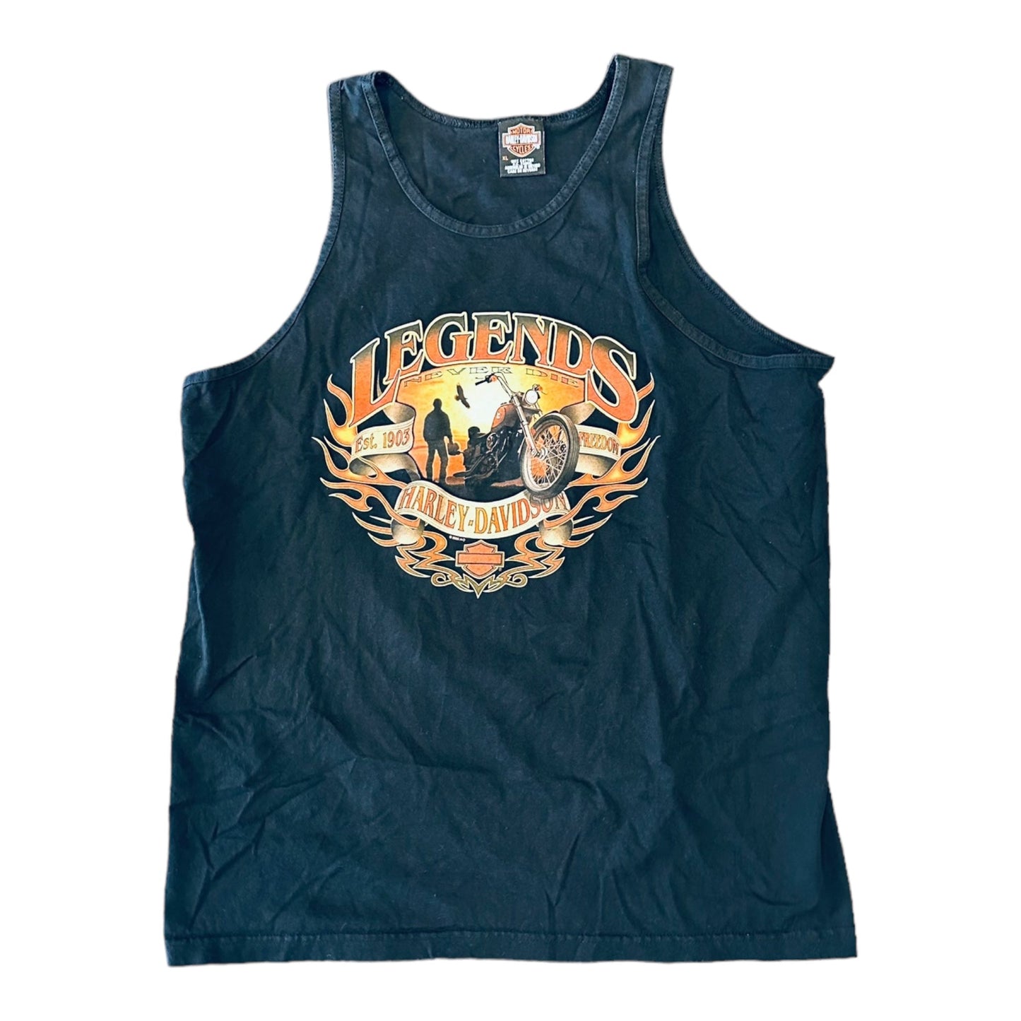 2004 Harley Davidson Reno Tank Top - L - 2c