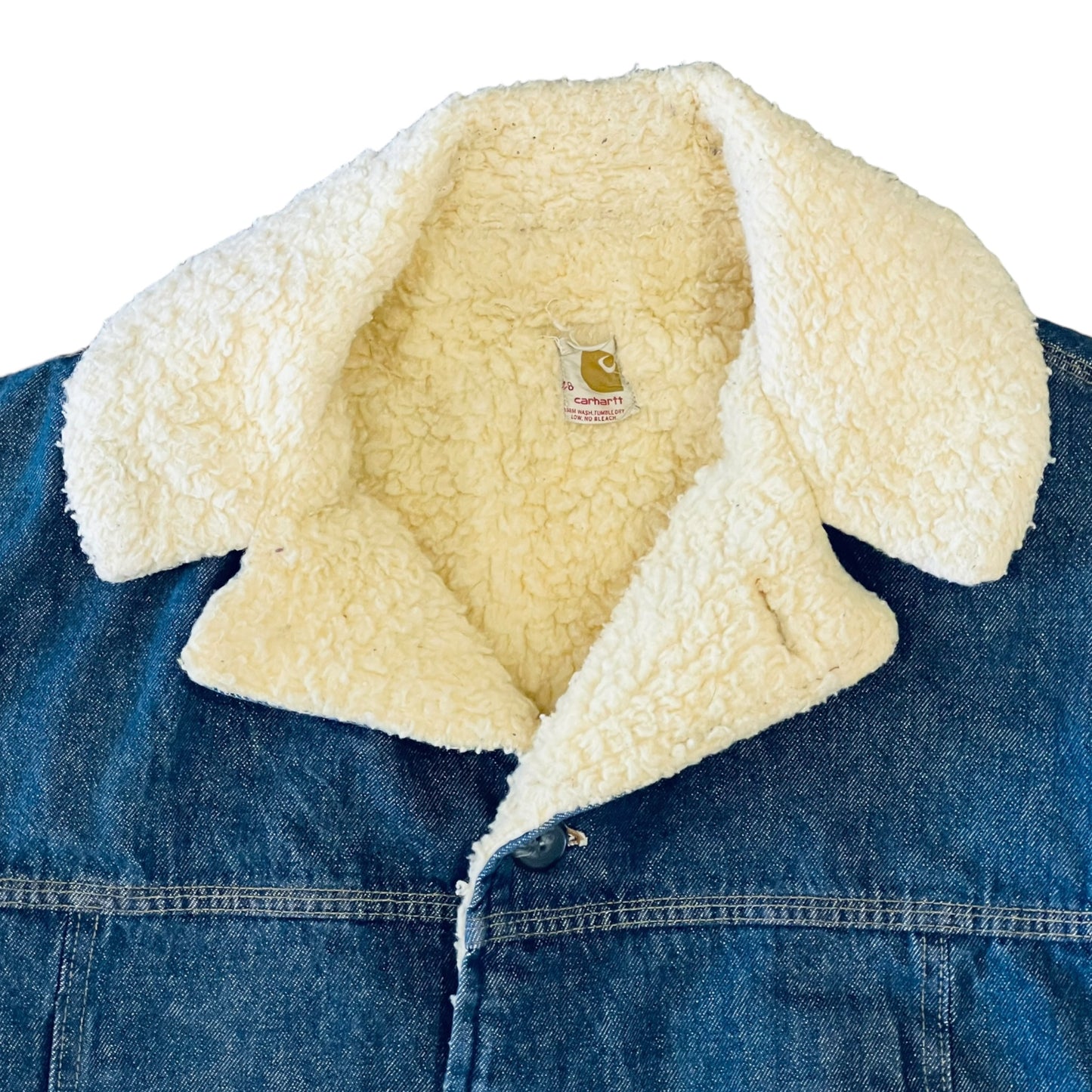 70's Denim Carhartt Sherpa Lined Chore Jacket