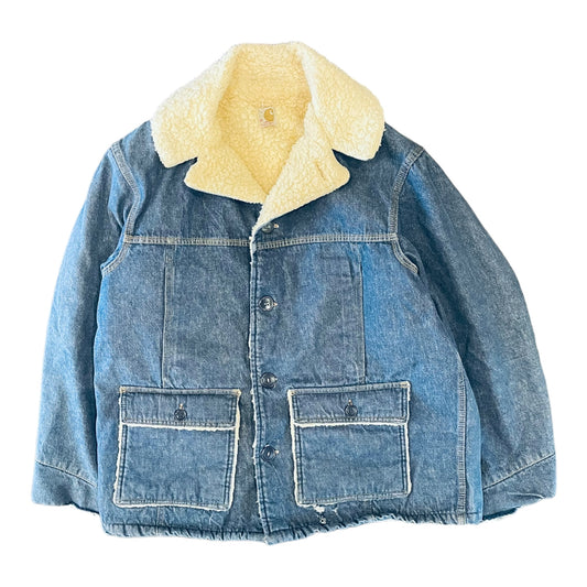 70's Denim Carhartt Sherpa Lined Chore Jacket