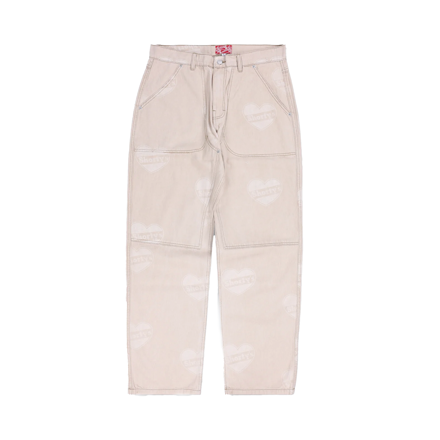 Shortys Heart Ultra Work Pant - Beige - Pleasures