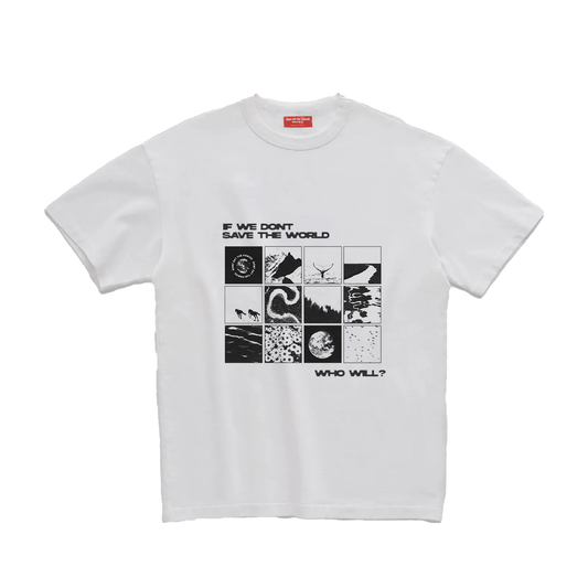 Save The World Tee - White - Dont Eat The Homies