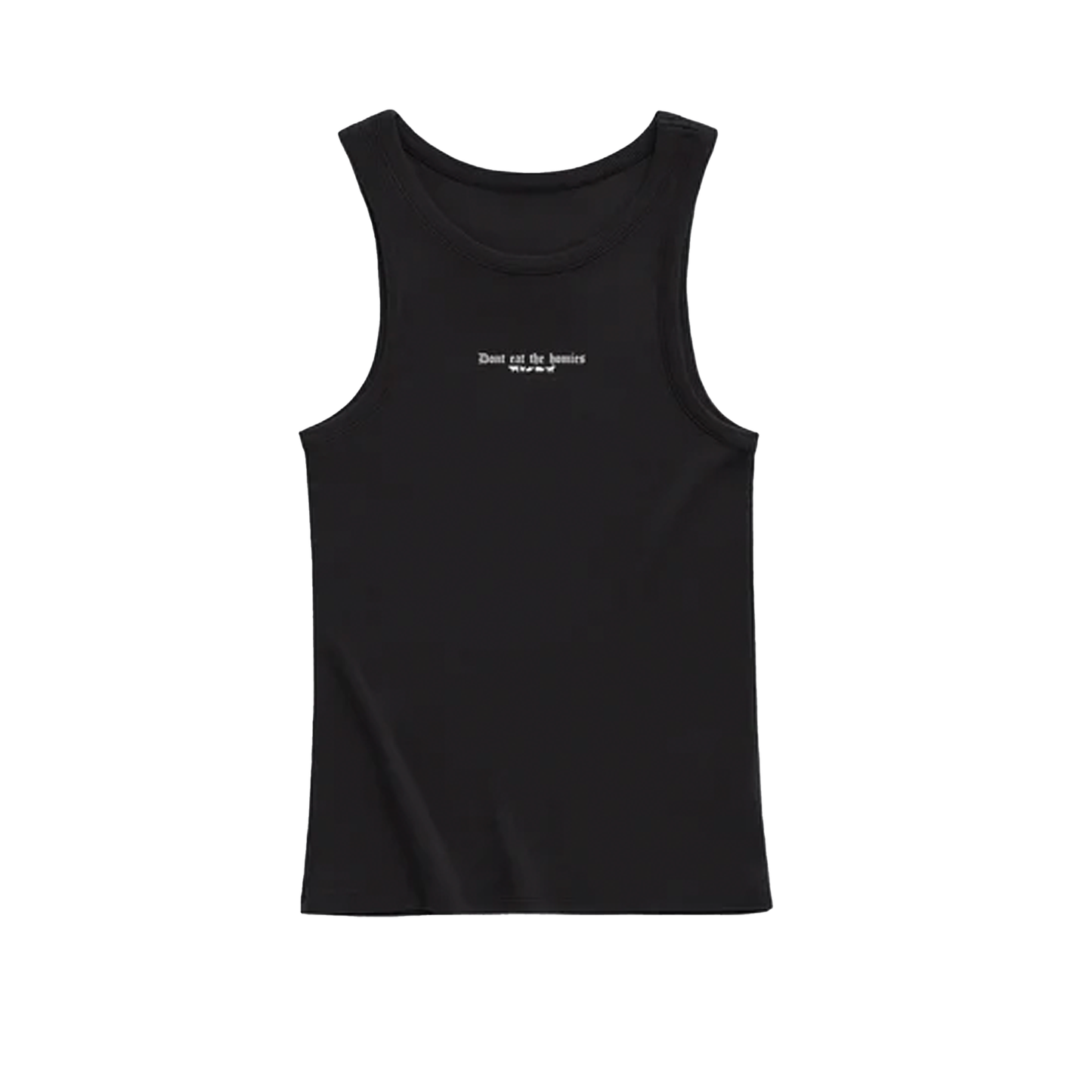 Womens Classic Ribbed Tank - Black - Dont Eat The Homies