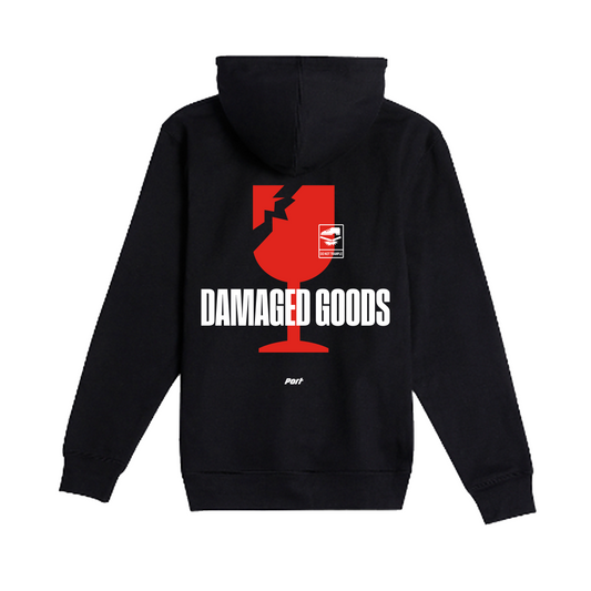 Damaged Goods Hoodie - Black - Port by Passport