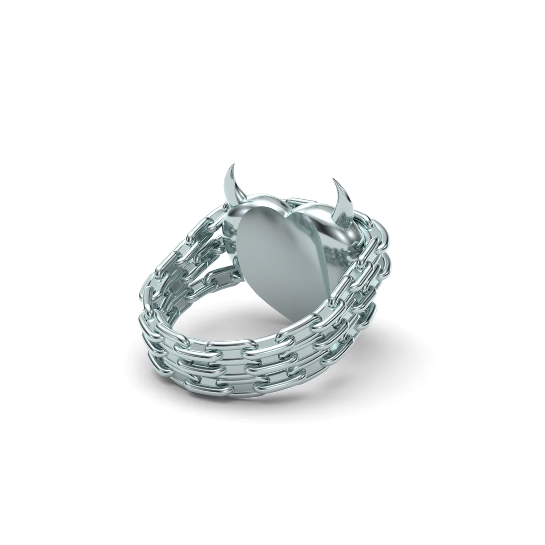 Love Is Evil Ring - Silver - Jawns