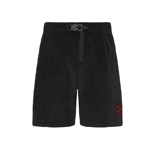 Flip Corduroy Shorts - Black - Pleasures