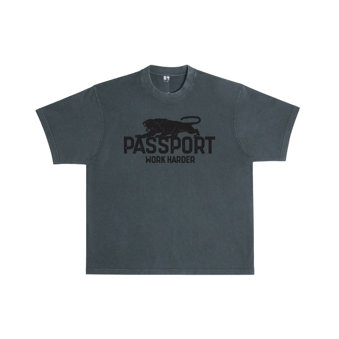 Workaholic Tee - Black - Passport